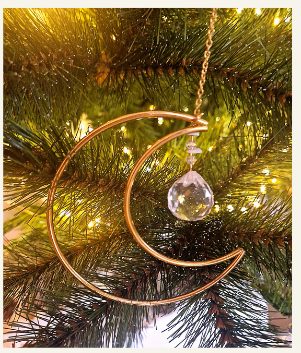 Boule de Noël décorée maison
